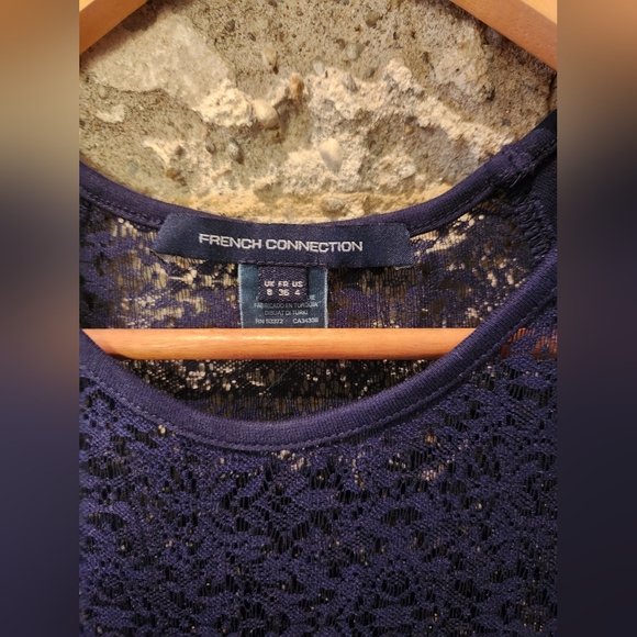 Navy blue French Connection dress. Size 4. - Picture 3 of 5